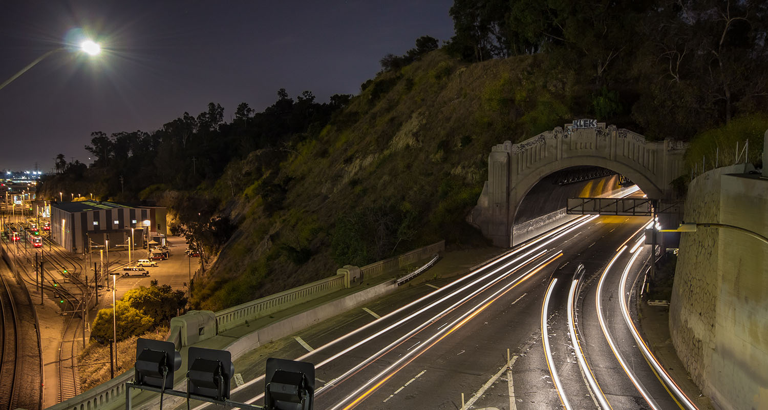 Los Angeles Time-Lapse Arroyo Seco Tunnels