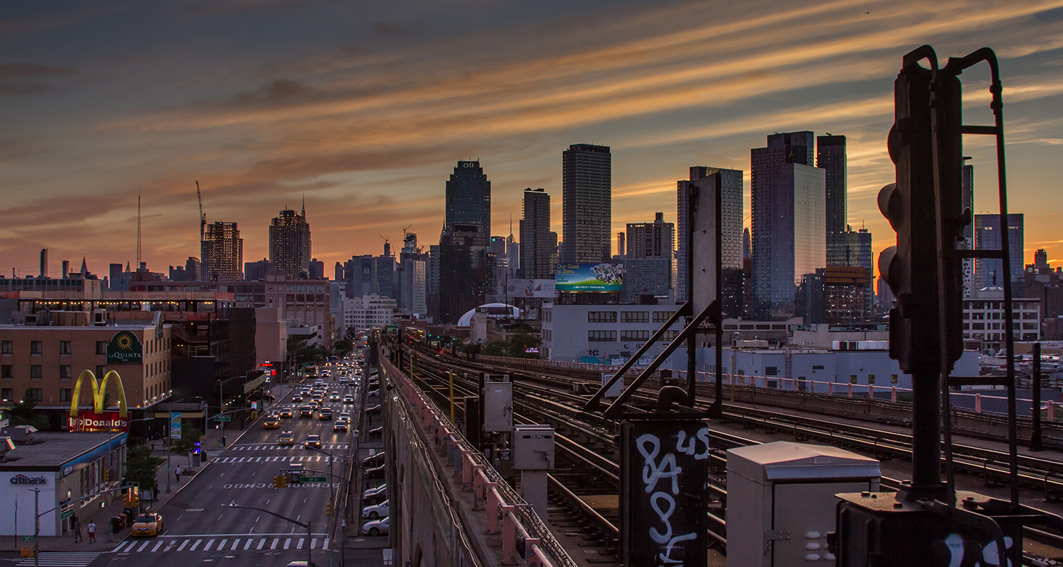 New York Time-Lapse Sunset Queens